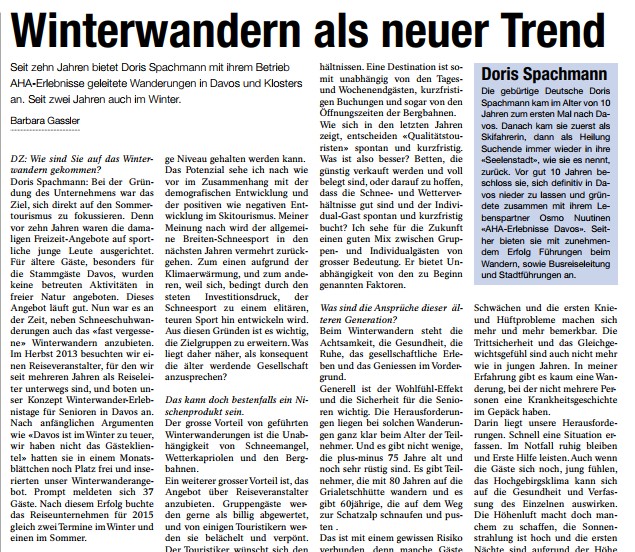 Davoser Zeitung 28.04.2015